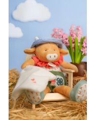 DOUDOU ET COMPAGNIE - Peluche vache avec doudou - VACHE ANETH DOUDOU ET COMPAGNIE - Peluche vache avec doudou - VACHE ANETH