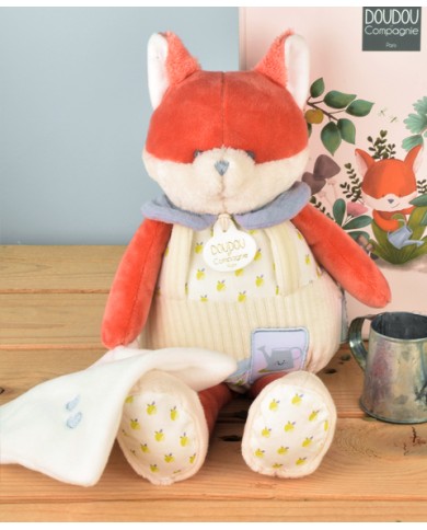 DOUDOU ET COMPAGNIE - Peluche renard avec doudou - RENARD ROMARIN
