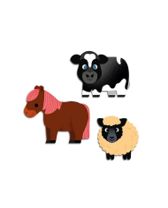 DJECO - 62 Stickers - Animaux au choix