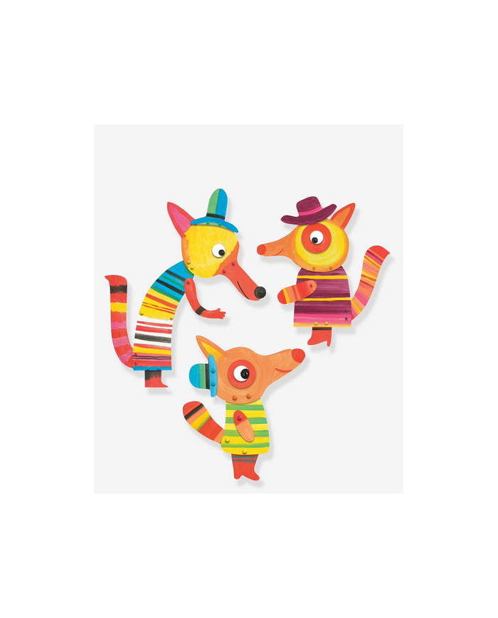 DJECO - Peindre 3 personnages - La famille Renard DJECO - Peindre 3 personnages - La famille Renard