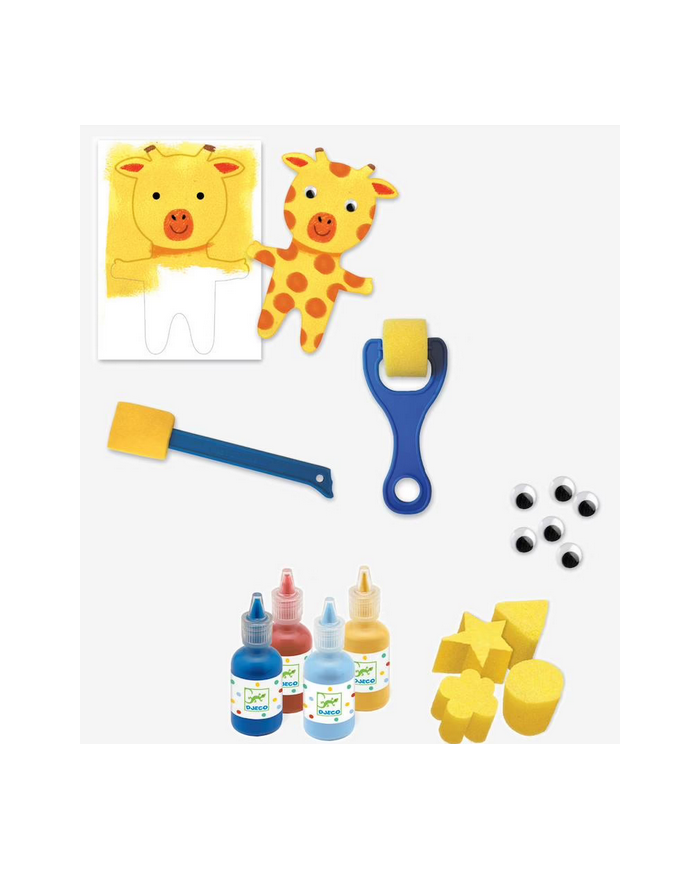 DJECO - Peinture à l'éponge - Les aventures des doudous DJECO - Peinture à l'éponge - Les aventures des doudous