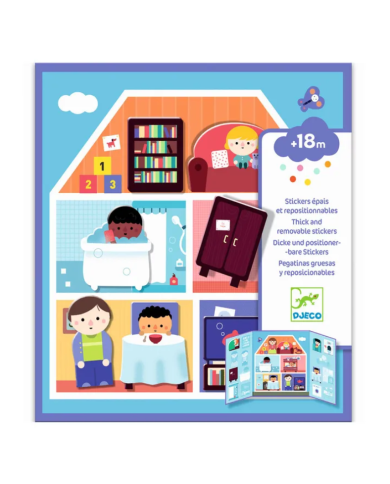 DJECO - Stickers repositionnables - La Maison