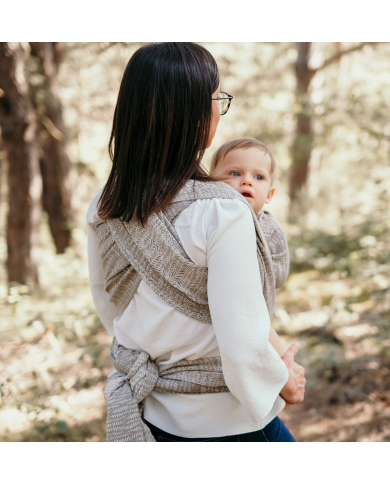 NEOBULLE - Écharpe SeaCell - Jungle Taupe / 4m60