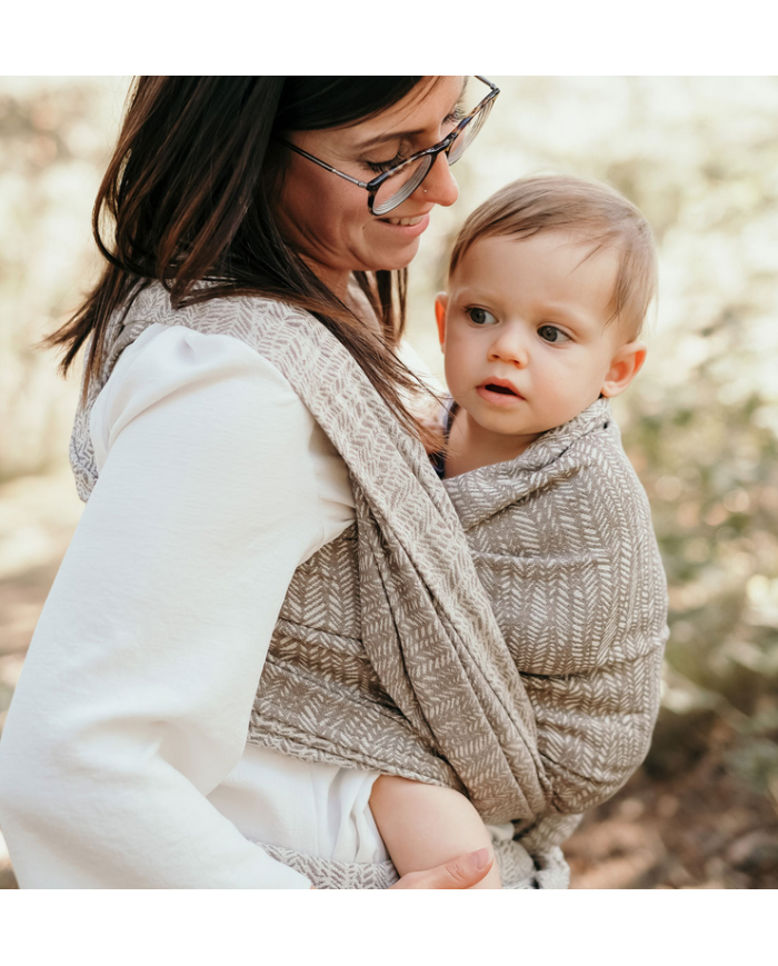 NEOBULLE - Écharpe SeaCell - Jungle Taupe / 4m60