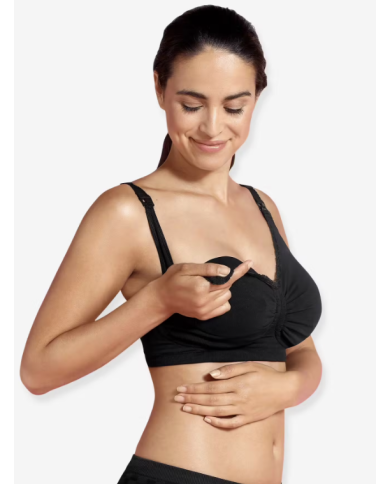 CARRIWELL - Soutien-gorge maternité et allaitement - Gel-Support - Noir