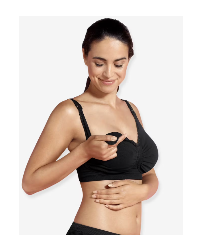 CARRIWELL - Soutien-gorge maternité et allaitement - Gel-Support - Noir