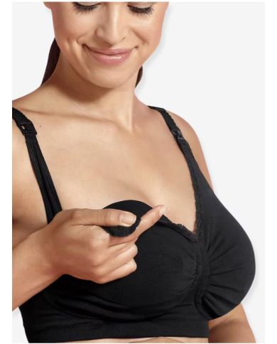 CARRIWELL - Soutien-gorge maternité et allaitement - Gel-Support - Noir