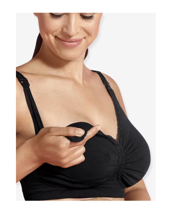 CARRIWELL - Soutien-gorge maternité et allaitement - Gel-Support - Noir