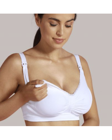 CARRIWELL - Soutien-gorge maternité et allaitement - Gel-Support - Blanc