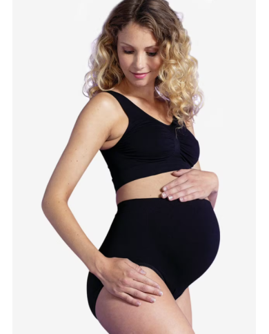 CARRIWELL - Culotte de grossesse sans coutures - Noir