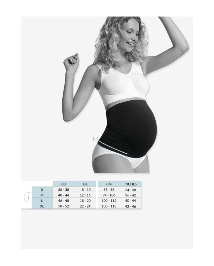 CARRIWELL - Bandeau de grossesse sans couture - Noir