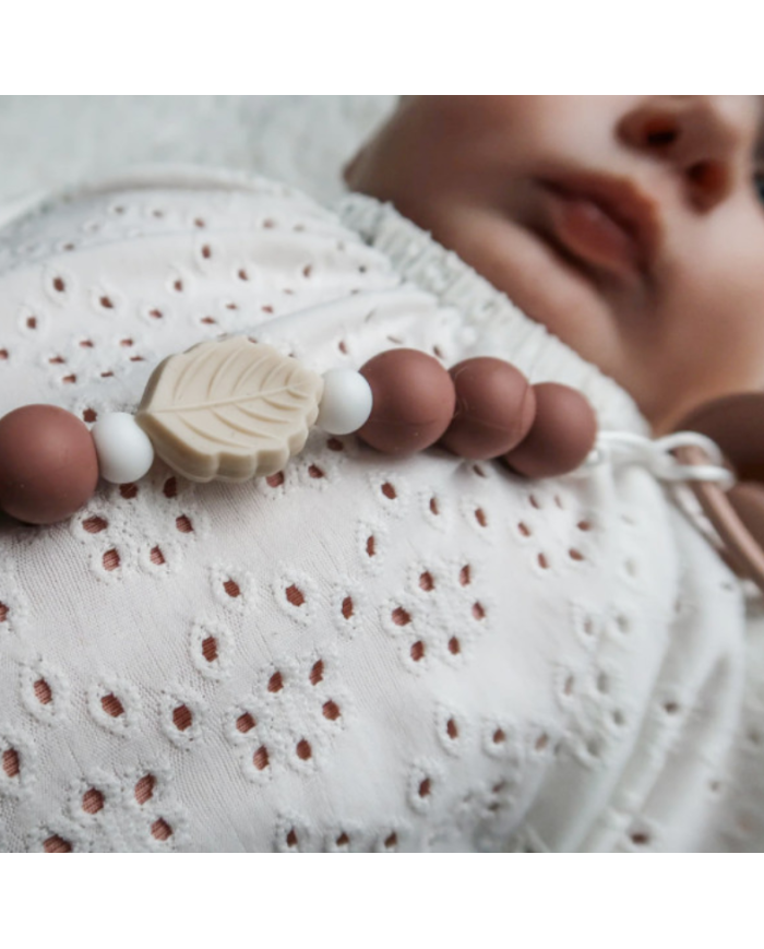 CHEWIES&MORE - Attache-tétine en silicone - Leaf