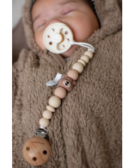 CHEWIES&MORE - Attache-tétine en silicone - Ours