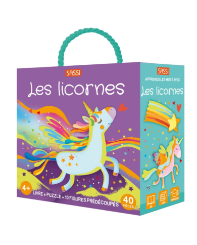 SASSI - Coffret Puzzle - Les licornes