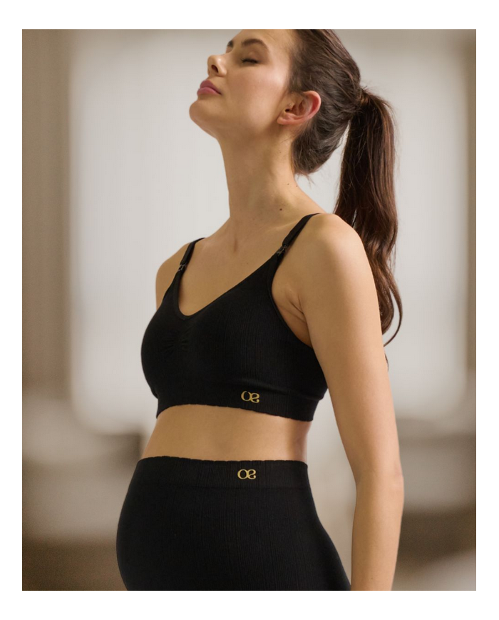 CACHE COEUR - Brassière de grossesse et allaitement Noir - ZOE CACHE COEUR - Brassière de grossesse et allaitement Noir - ZOE