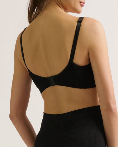 CACHE COEUR - Brassière de grossesse et allaitement Noir - ZOE