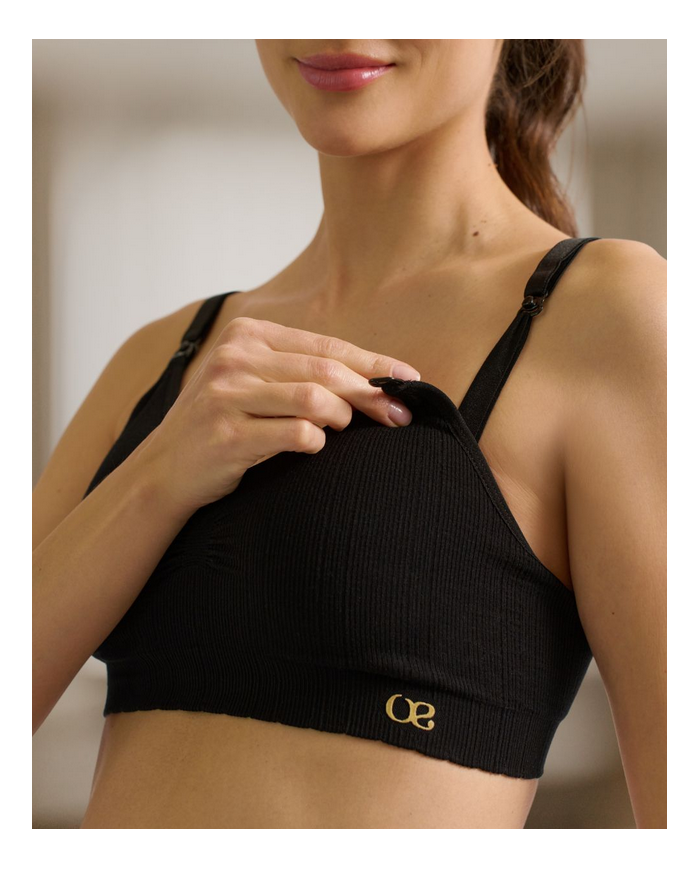 CACHE COEUR - Brassière de grossesse et allaitement Noir - ZOE CACHE COEUR - Brassière de grossesse et allaitement Noir - ZOE