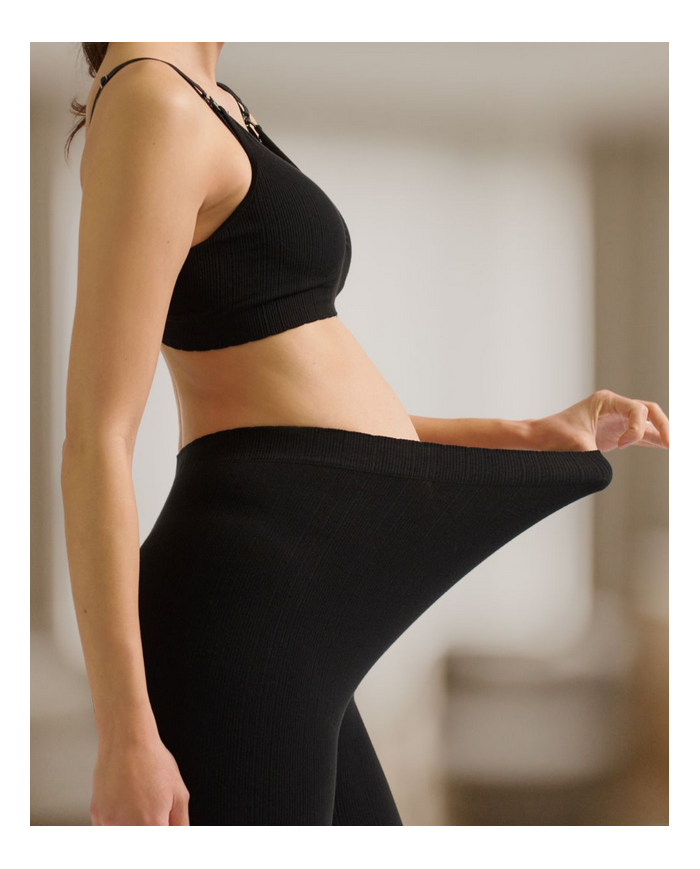 CACHE COEUR - Legging de grossesse - ZOE Noir