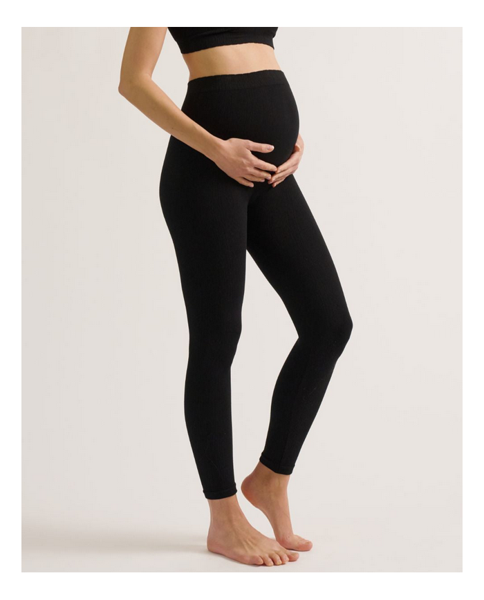 CACHE COEUR - Legging de grossesse - ZOE Noir
