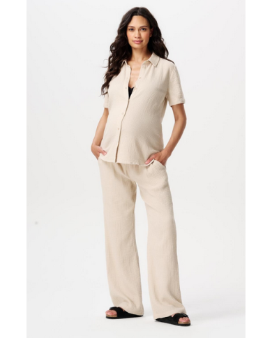 NOPPIES - Blouse de grossesse manches courtes - PEPEP - Light sand NOPPIES - Blouse de grossesse manches courtes - PEPEP - Light sand