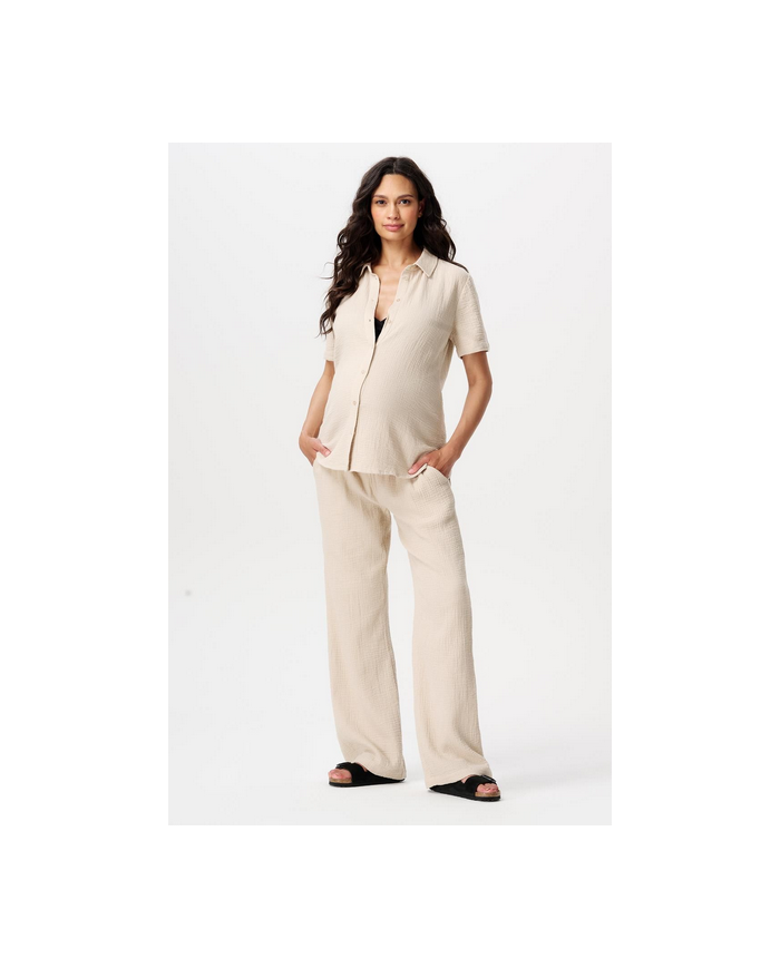 NOPPIES - Blouse de grossesse manches courtes - PEPEP - Light sand