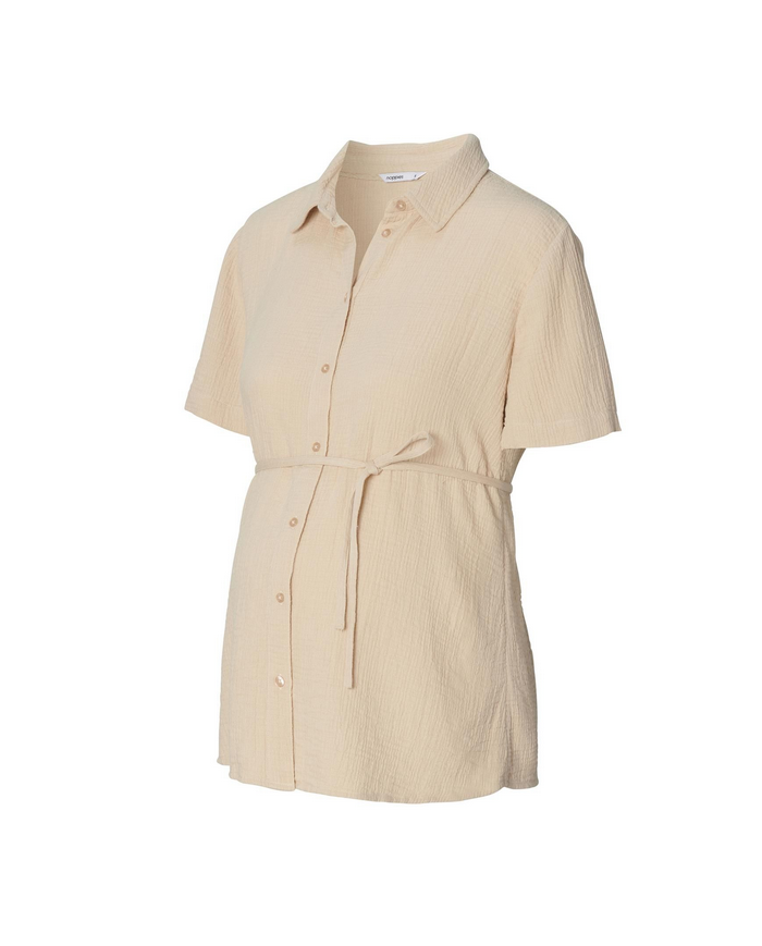 NOPPIES - Blouse de grossesse manches courtes - PEPEP - Light sand