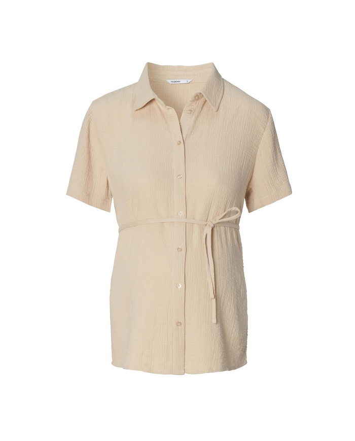 NOPPIES - Blouse de grossesse manches courtes - PEPEP - Light sand