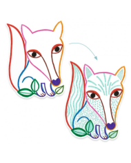 DJECO - Coloriages à révéler - Animaux de la forêt