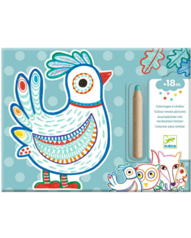 DJECO - Coloriages à révéler - Animaux de la forêt DJECO - Coloriages à révéler - Animaux de la forêt