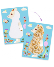 DJECO - Coffret d’activités - Laine et scratch