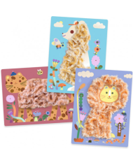 DJECO - Coffret d’activités - Laine et scratch