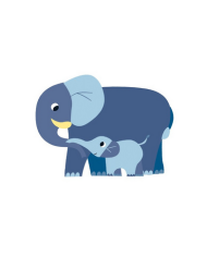 DJECO - Grosses Gommettes - Maman Bébé