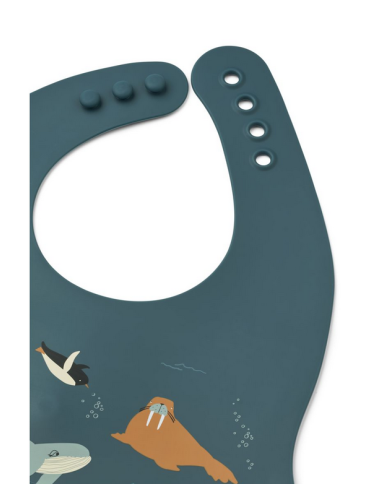LIEWOOD - Bavoirs en silicone - EMBER - Artic Sea