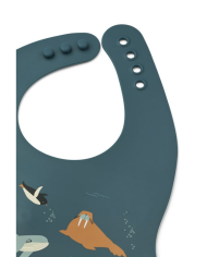 LIEWOOD - Bavoirs en silicone - EMBER - Artic Sea