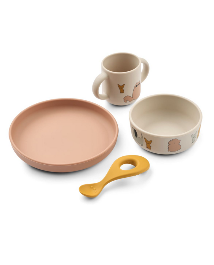 LIEWOOD - Set en silicone - Cats & dogs