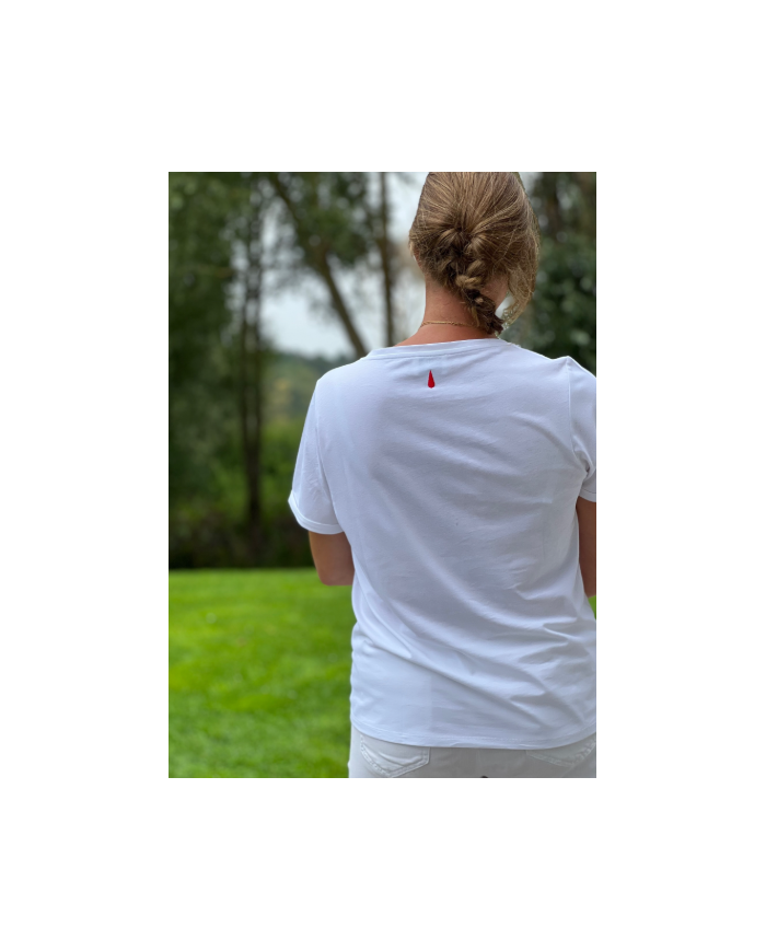 MILK AWAY - T-Shirt d'allaitement "Pretty Womum" - Blanc