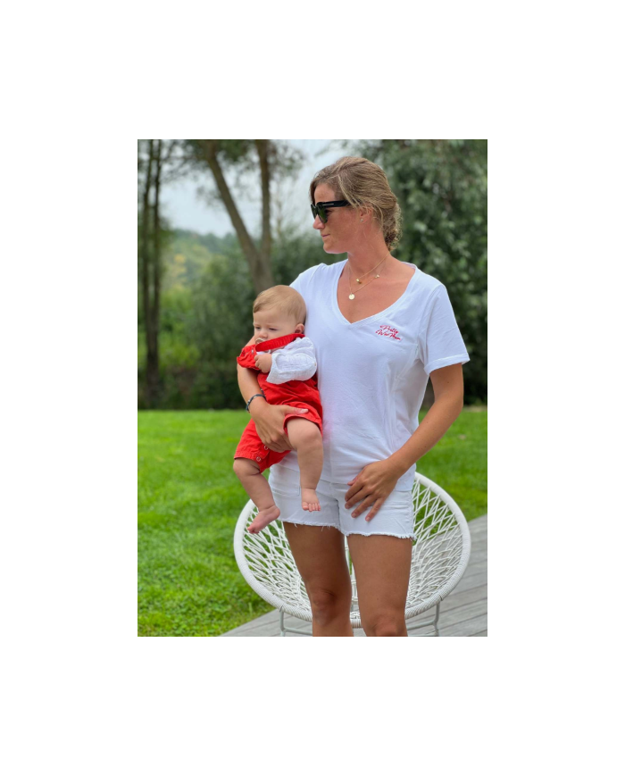 MILK AWAY - T-Shirt d'allaitement "Pretty Womum" - Blanc