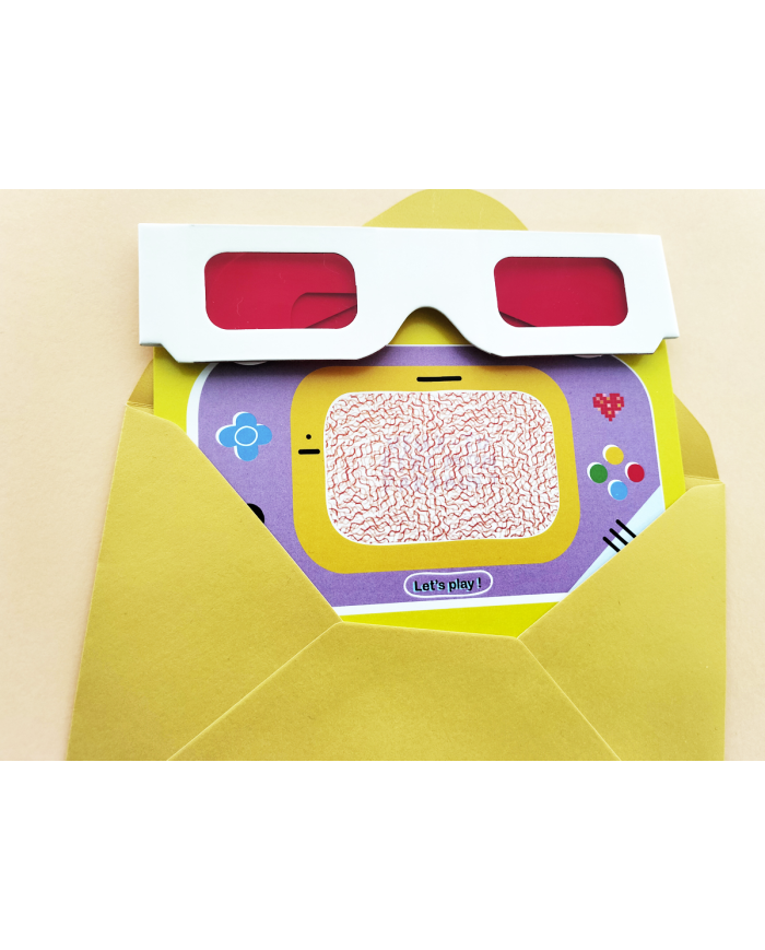 PAMELA LOOPS - Carte jeux de demande pour le parrain