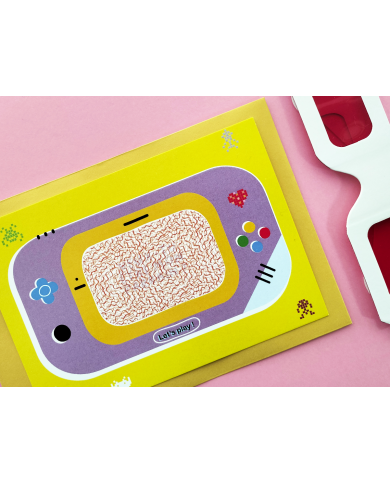 PAMELA LOOPS - Carte jeux de demande pour le parrain