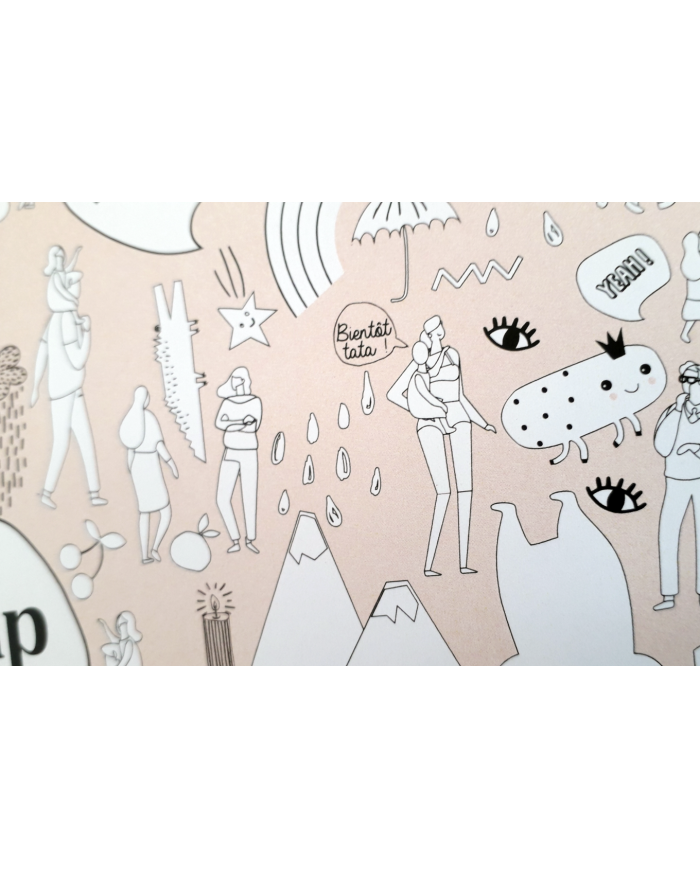 PAMELA LOOPS - Poster "cherche et trouve" - Tata