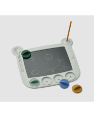 LIEWOOD - Tablette à dessin magique avec tampons - Dove Blue