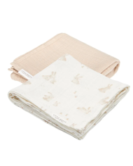 LITTLE DUTCH - Lot de 2 langes - Baby Bunny