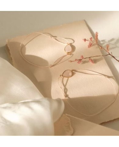 ILADO - Duo bracelets mère-fille – Quartz rose