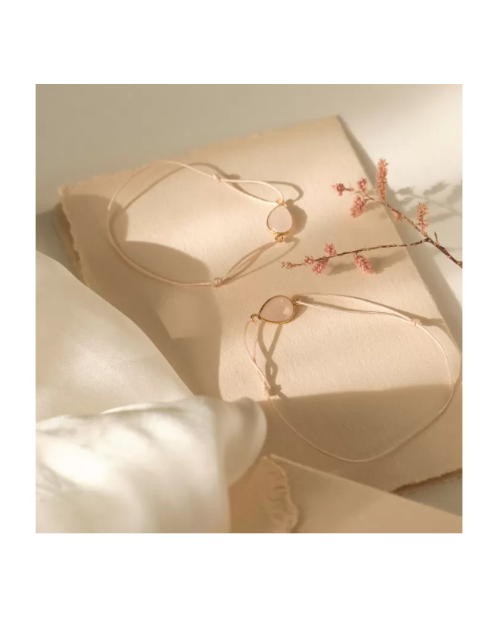 ILADO - Duo bracelets mère-fille – Quartz rose