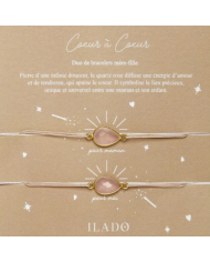 ILADO - Duo bracelets mère-fille – Quartz rose