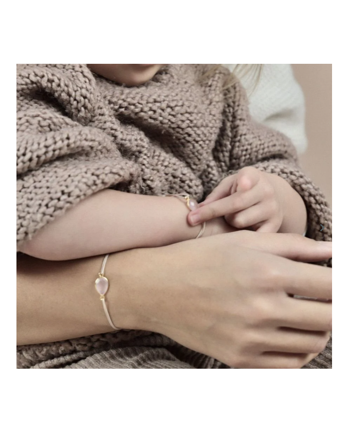 ILADO - Duo bracelets mère-fille – Quartz rose