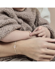 ILADO - Duo bracelets mère-fille – Quartz rose