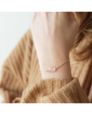 ILADO - Duo bracelets mère-fille – Quartz rose