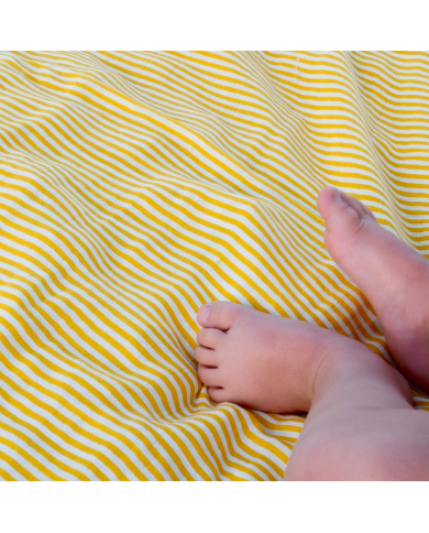 JOLI NOUS - Lange XL - Rayé jaune JOLI NOUS - Lange XL - Rayé jaune