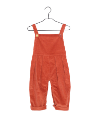 LES PETITES CHOSES - Salopette en velours côtelé - Brandy